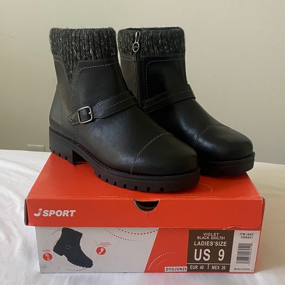 j sport Shoes - Women's Black Winter Boots